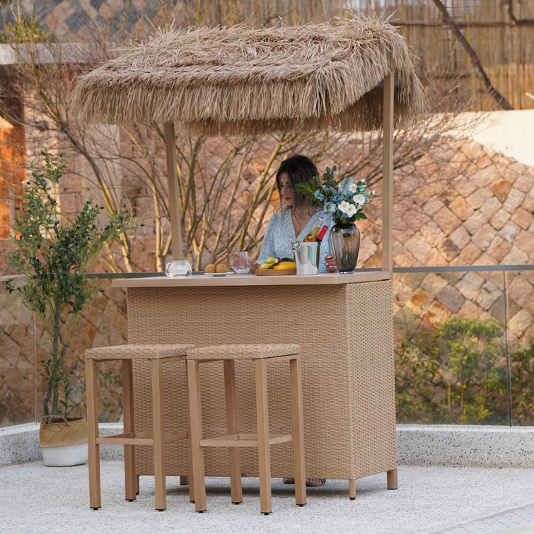 Wicker outlet bar outdoor